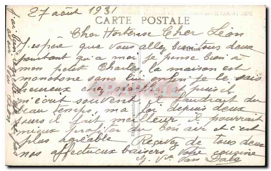 CPA Saint Maur des Fosses Le Cimetiere et le Monument aux Morts Militaria — Rückseite