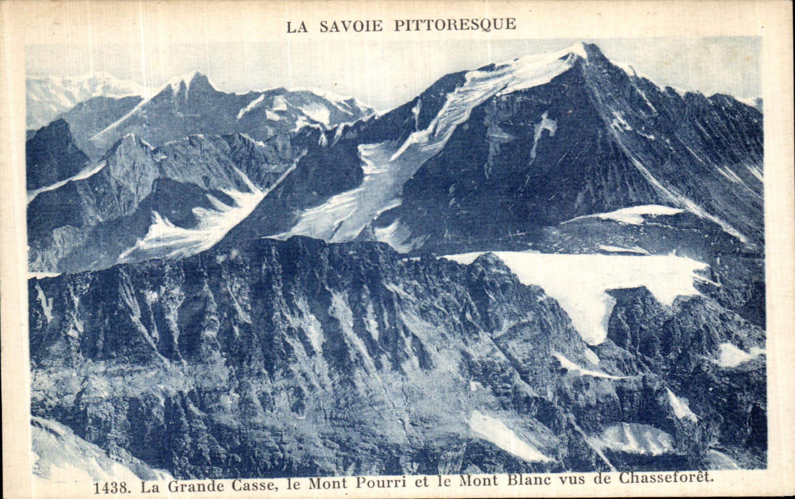 CPA La Savoie Pitteresque La Grande Casse Le Mont Pourri et le Mont Blanc Vus de Chasseforet