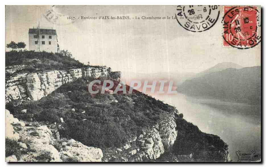 CPA Environs d Aix les Bains La Chambotte et le lac du Bourget