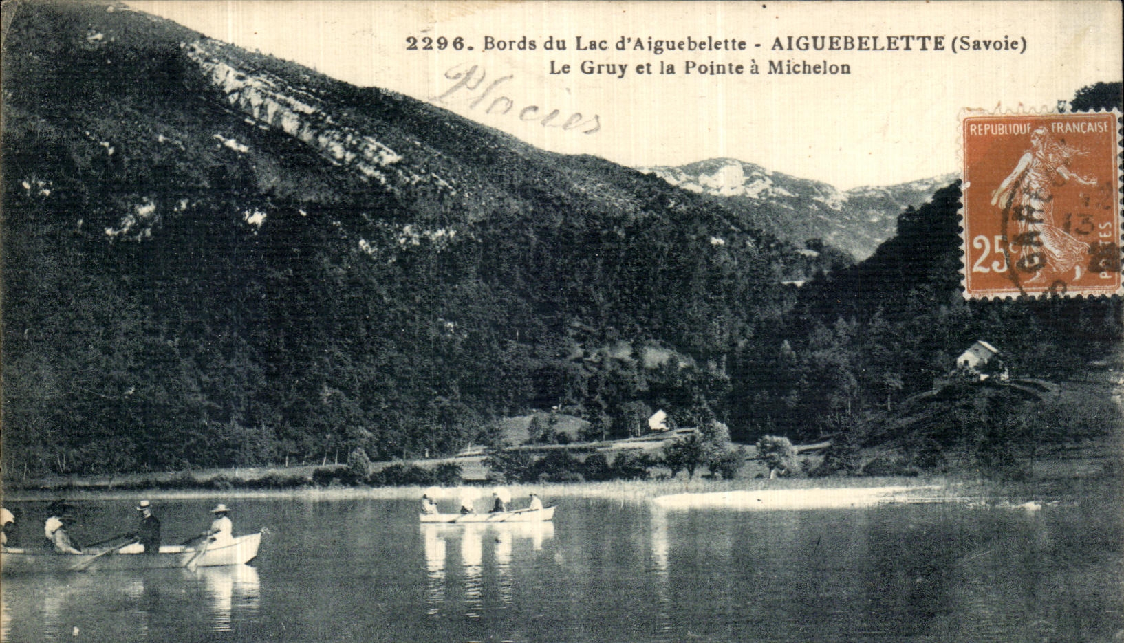 CPA Bords du Lac Aiguebelette Le Gruy et la Pointe a Michelon 