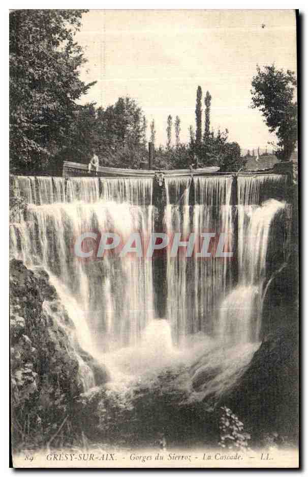 CPA Gresy Sur Aix Gorges du Sierroz La Cascade