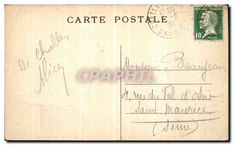 CPA Excursions de Saint Jean de Maurienne Par Les Arves de la Chambre par les Villards Vaches — Rückseite