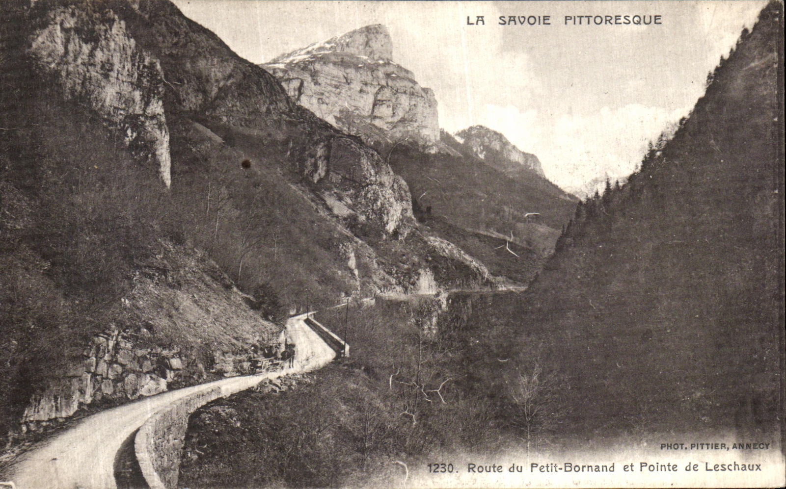 CPA Savoie Route du Petit Bornand et Pointe de Leschaux