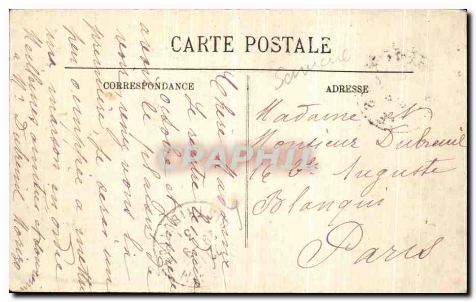 CPA Canal De Savieres Pont De Portout  — Rückseite
