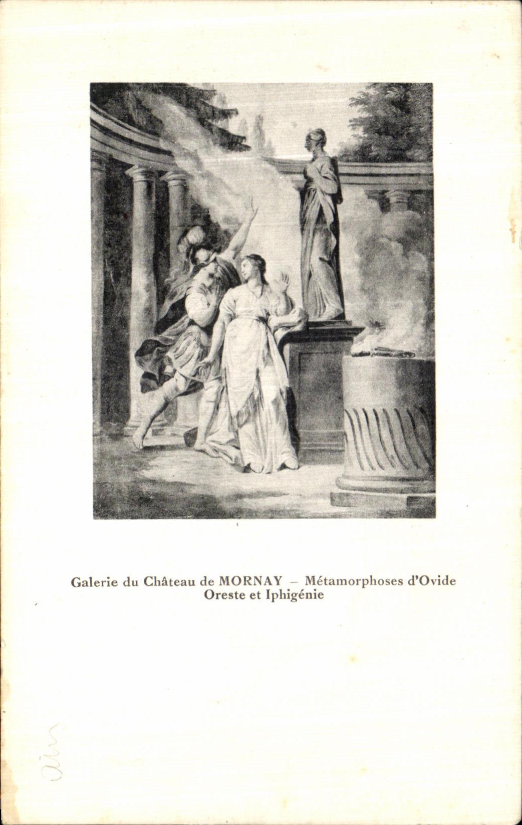 Galerie du Château de Mornay — Oreste et Iphigénie — Métamorphoses d'Ovide