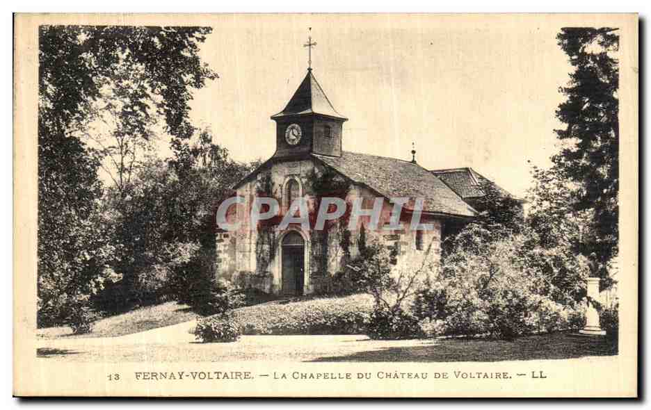 CPA Fernay Voltaire La Chapelle Du Chateau De Voltaire 