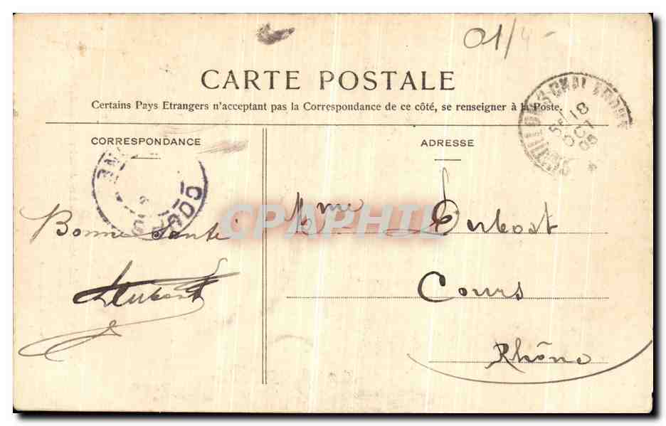 CPA Chatillon Sur Chalaronne Maison de Saint Vincent de Paul  — Rückseite