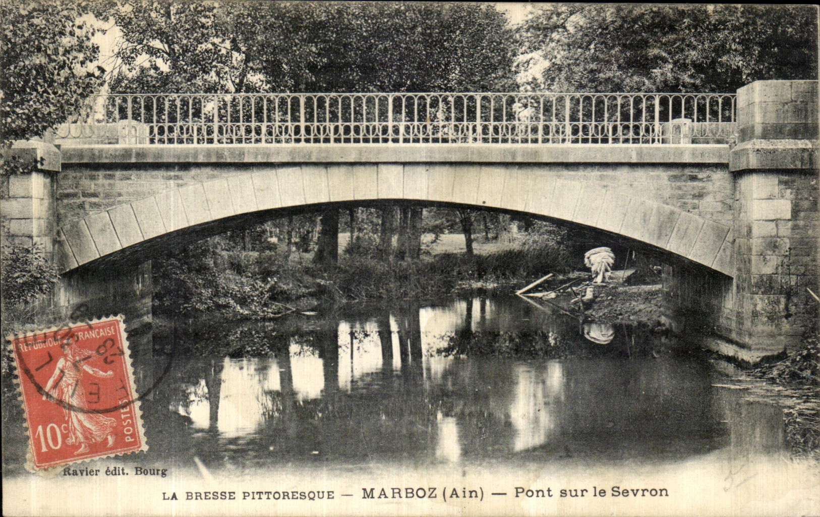 CPA Marboz Pont Sur Le Sevron 