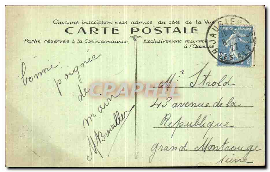 Les Alpes Pittoresques — Environs de Barcelonnette — Vallée de l'Ubaye — Route de Jausiers à La Condamine — Village de La Condamine (alt. 1308 m.) — éditeur Longe-Bugnet, Dép. — Rückseite