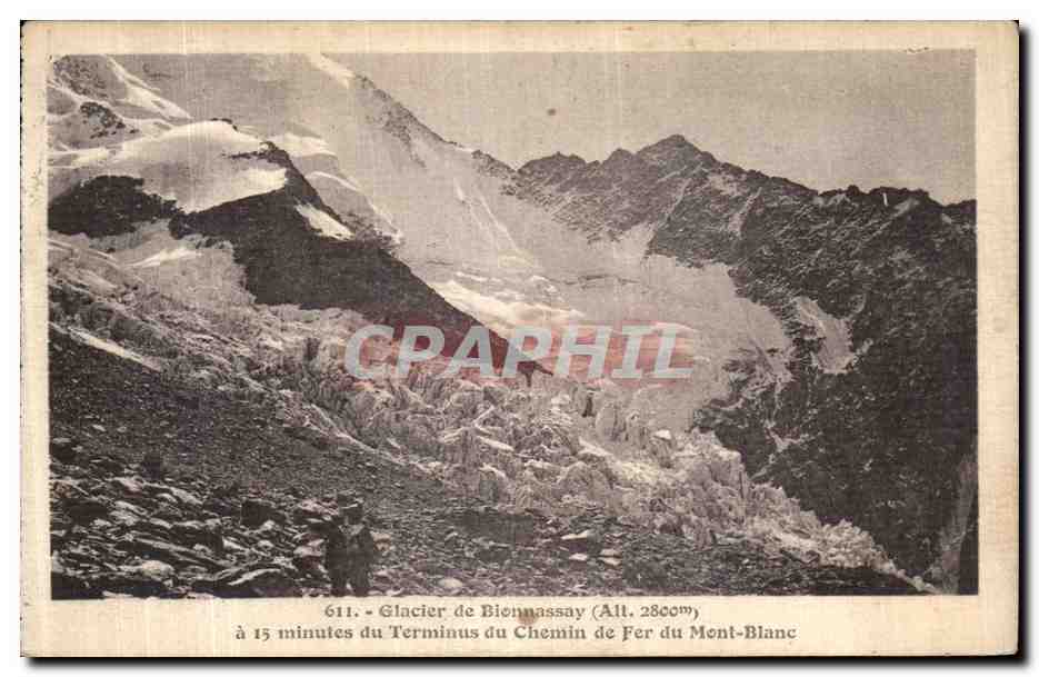 CPA Glacier de Bionnassay Terminus du Chemin de Fer du Mont Blanc