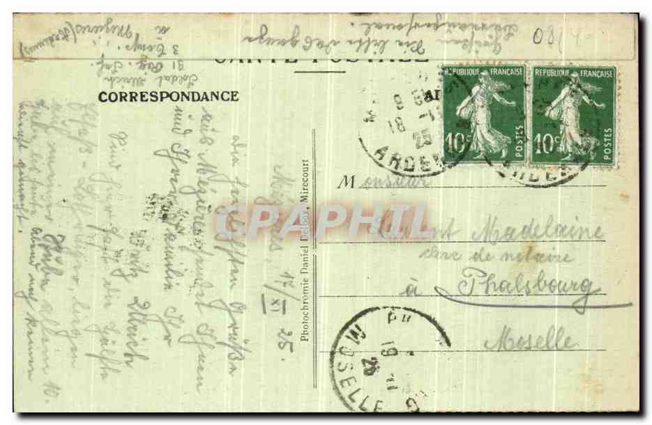 CPA Mezieres La Prefecture Soldats Militaria — Rückseite