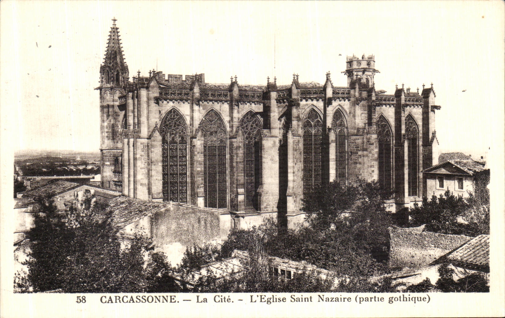 CPA Carcassonne La Cite L Eglise Saint Nazaire 