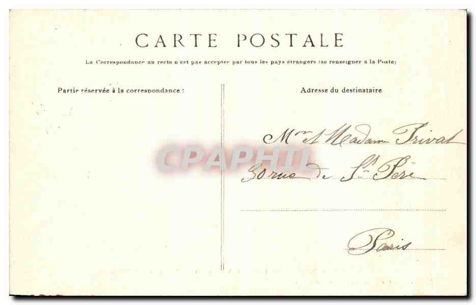 CPA Nogent Sur Seine Ancien Canal Terray La Charmille Enfants — Back