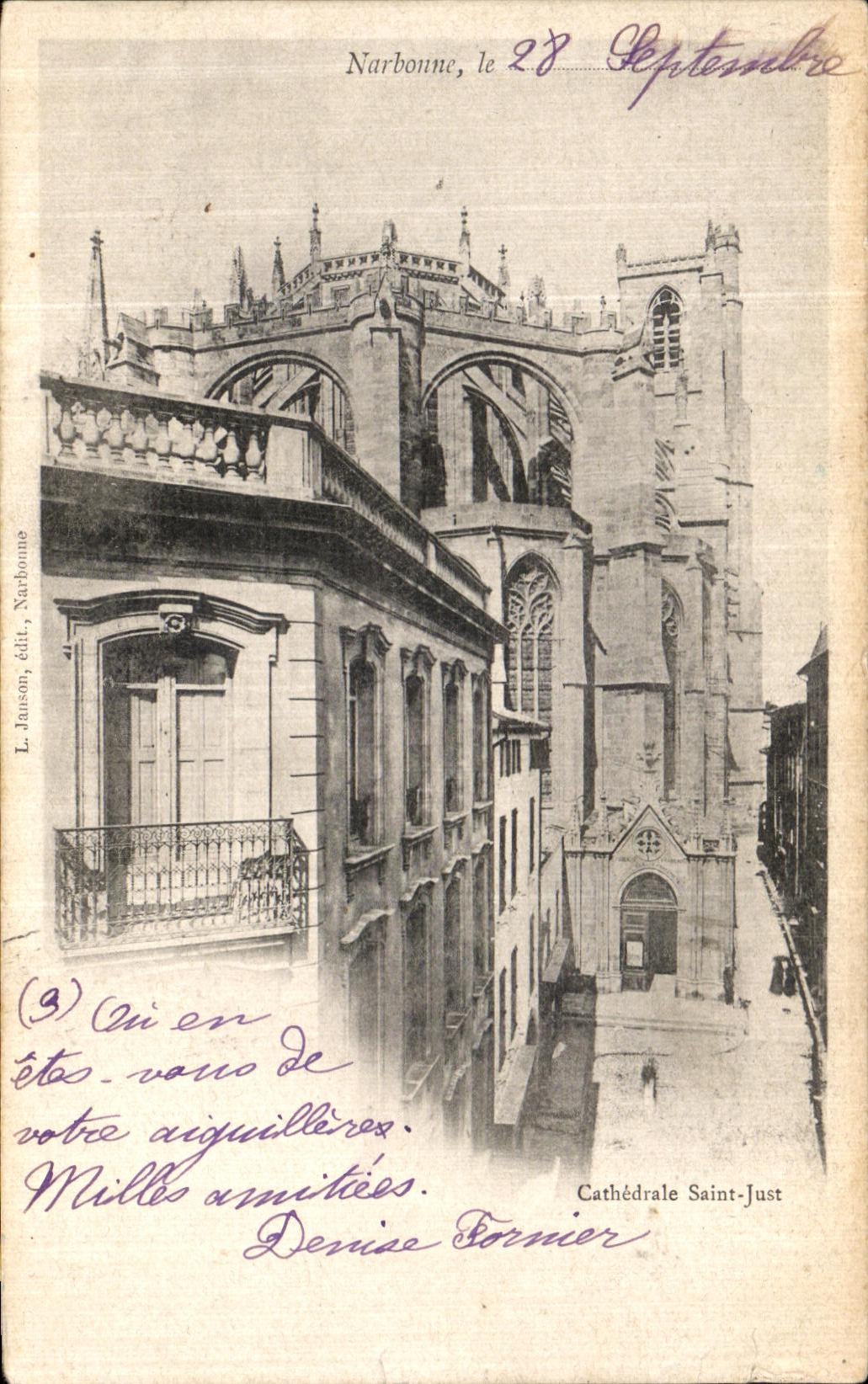 CPA Narbonne Le Cathedrale Saint Just 
