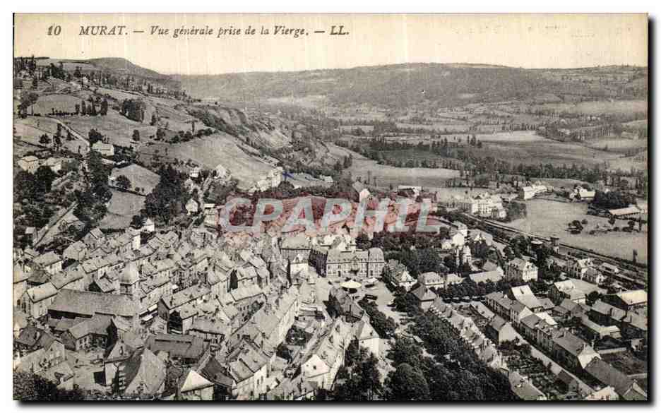 CPA L Auvergne Murat Vue Generale prise de la Vierge