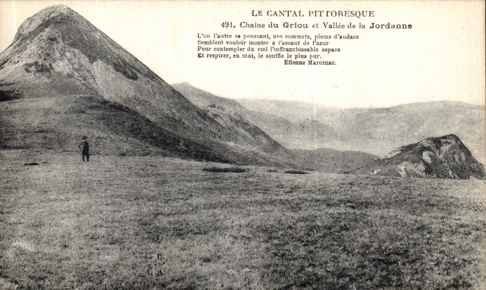 Le Cantal pittoresque — Chaine du Griou et Vallée de la Jordanne — Éditeur L.R. LA, n°491