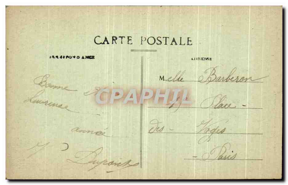 Château de Carlalat — Restes de la forteresse — éditeur Germain Malteur, Grasse, n° 1845 — Verso