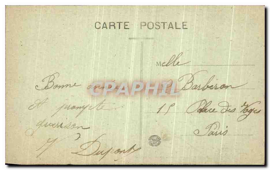 CPA Le Cantal Chateau Feodal de Messilhac — Rückseite