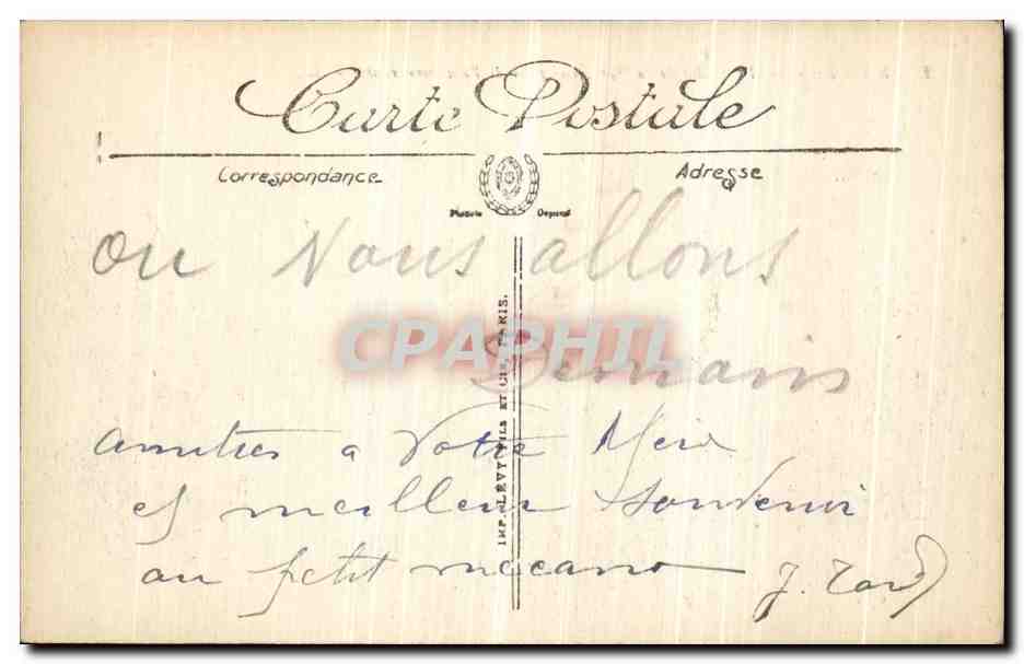 Le Lioran — La Vallée de la Gare, vue prise de l'ancienne route — LL. — Verso