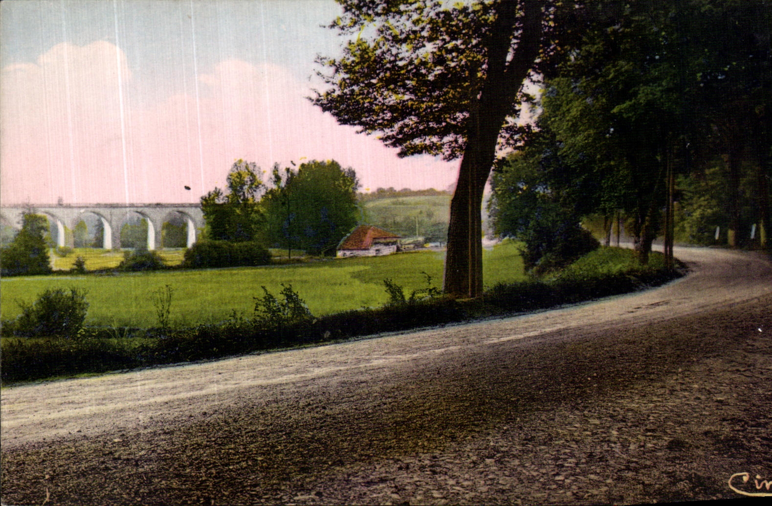 Champagne-Mouton — Le Viaduc et la Vallée de l'Argentor — Comité Imp. Macon
