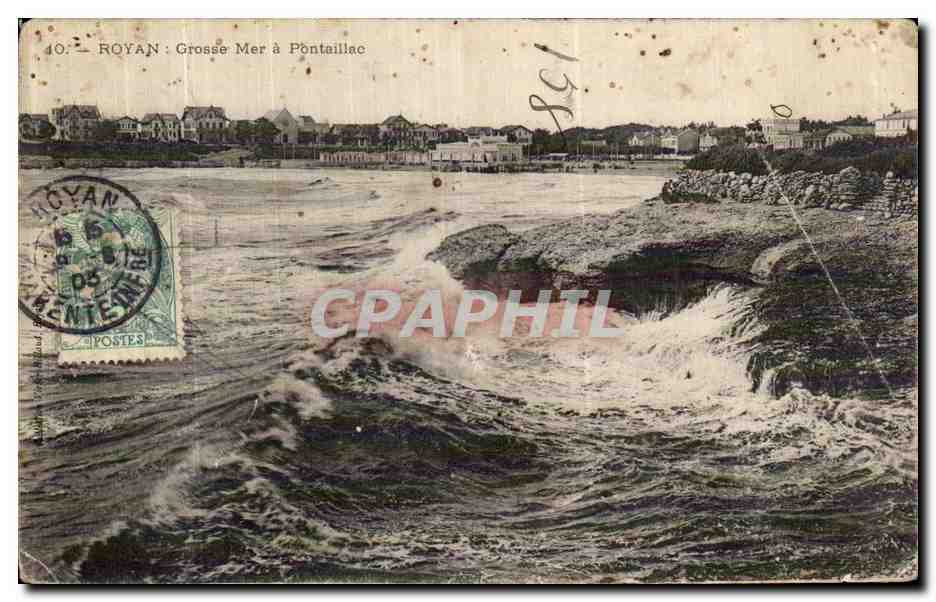 Royan - Grosse Mer à Pontaillac — éditeur inconnu, n° 40