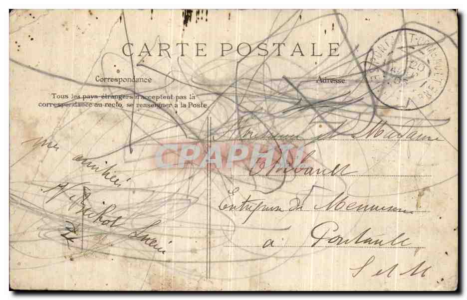 Royan - Grosse Mer à Pontaillac — éditeur inconnu, n° 40 — Verso