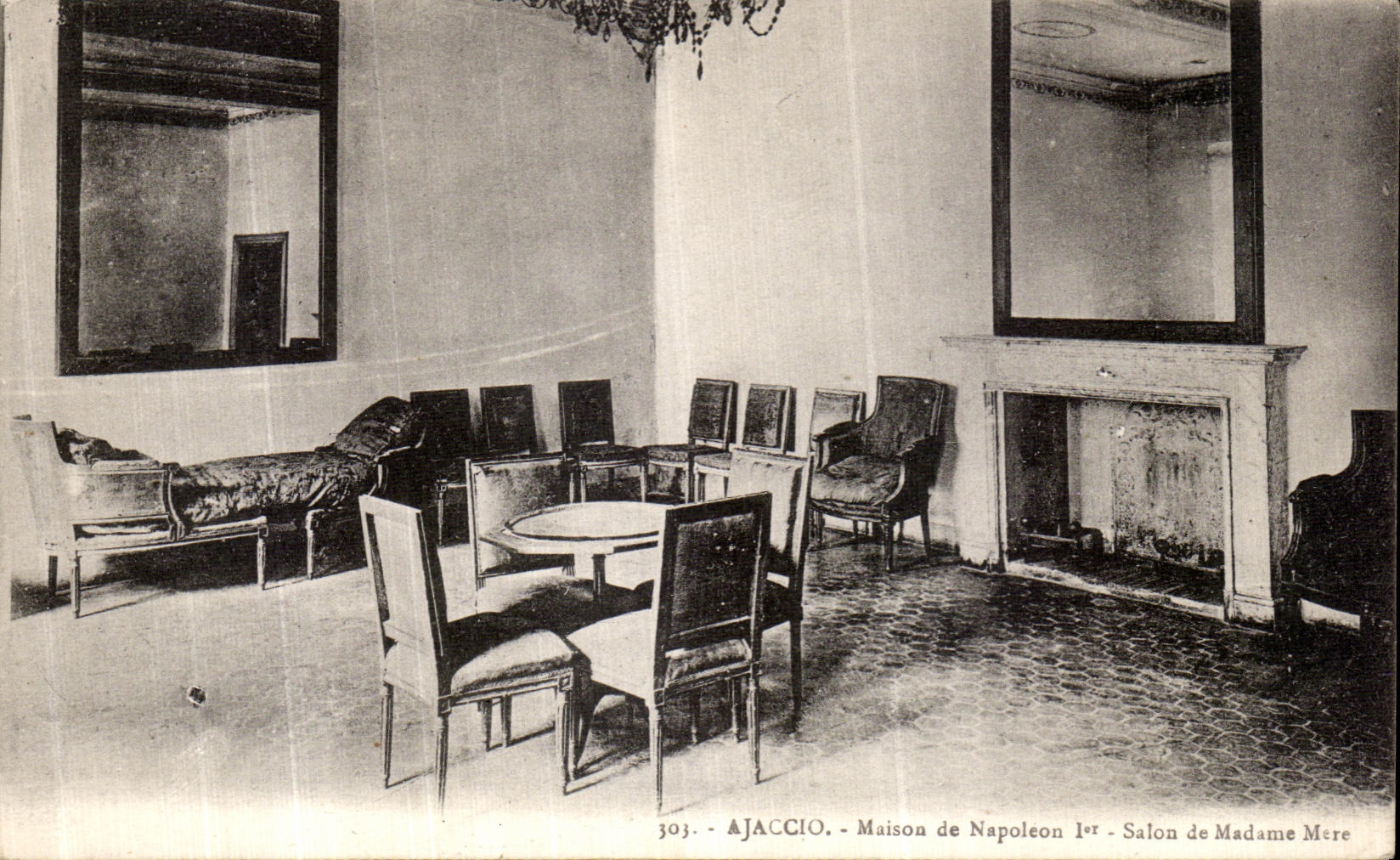 CPA Ajaccio Maison de Napoleon 1er Salon de Madame mere