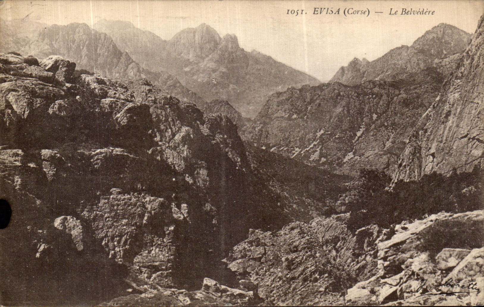 Evissa (Corse) — Le Belvédère — J. Moretti