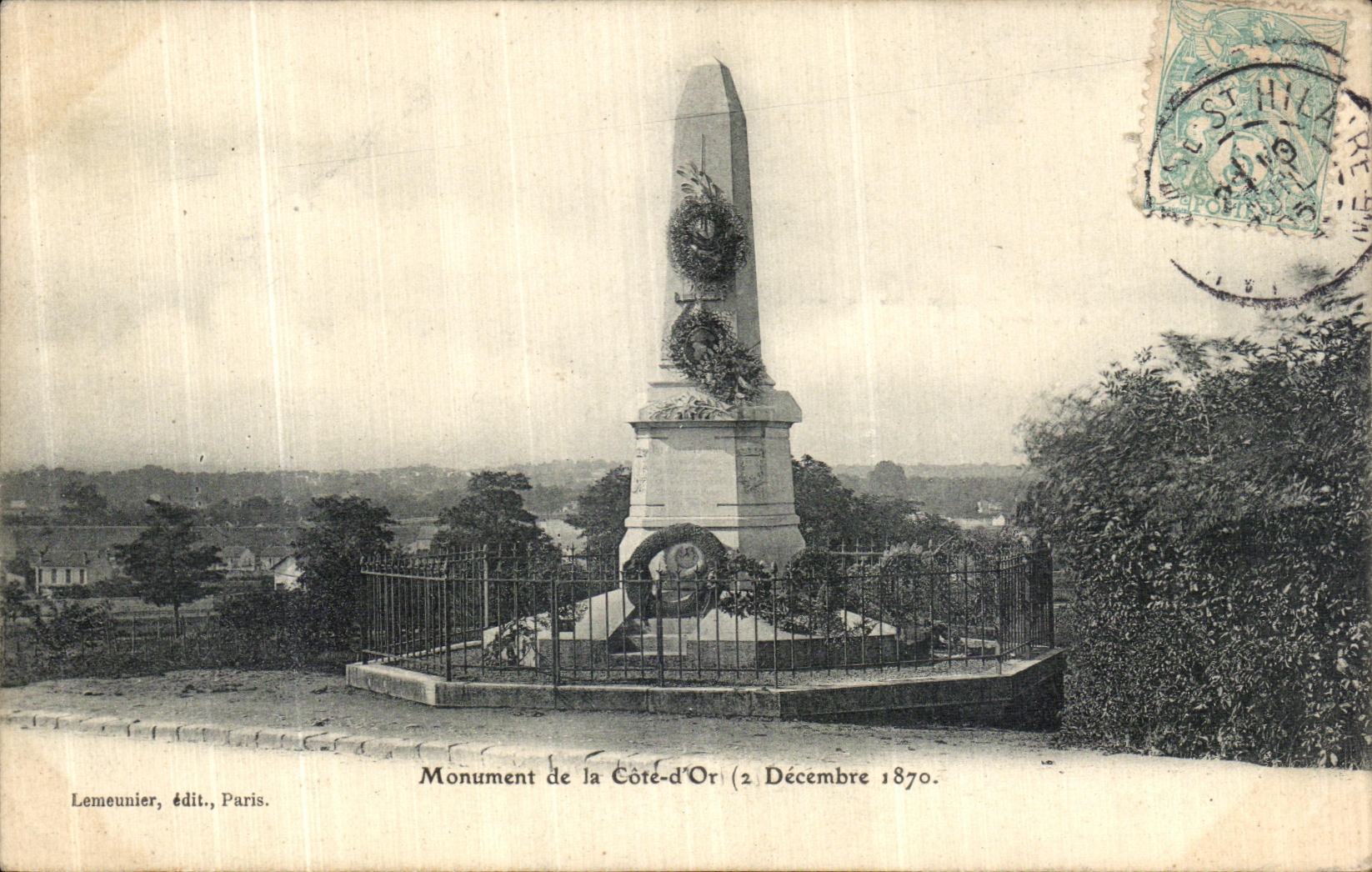 CPA Monument de la Cote d Or 2 decembre 1870 Militaria