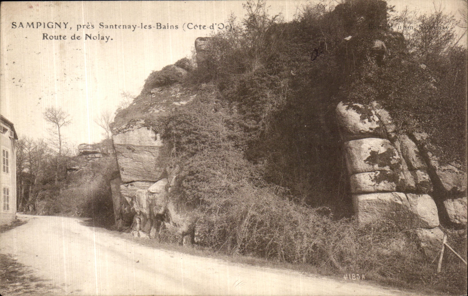 CPA Sampigny pres Santenay les Bains Route de Nolay