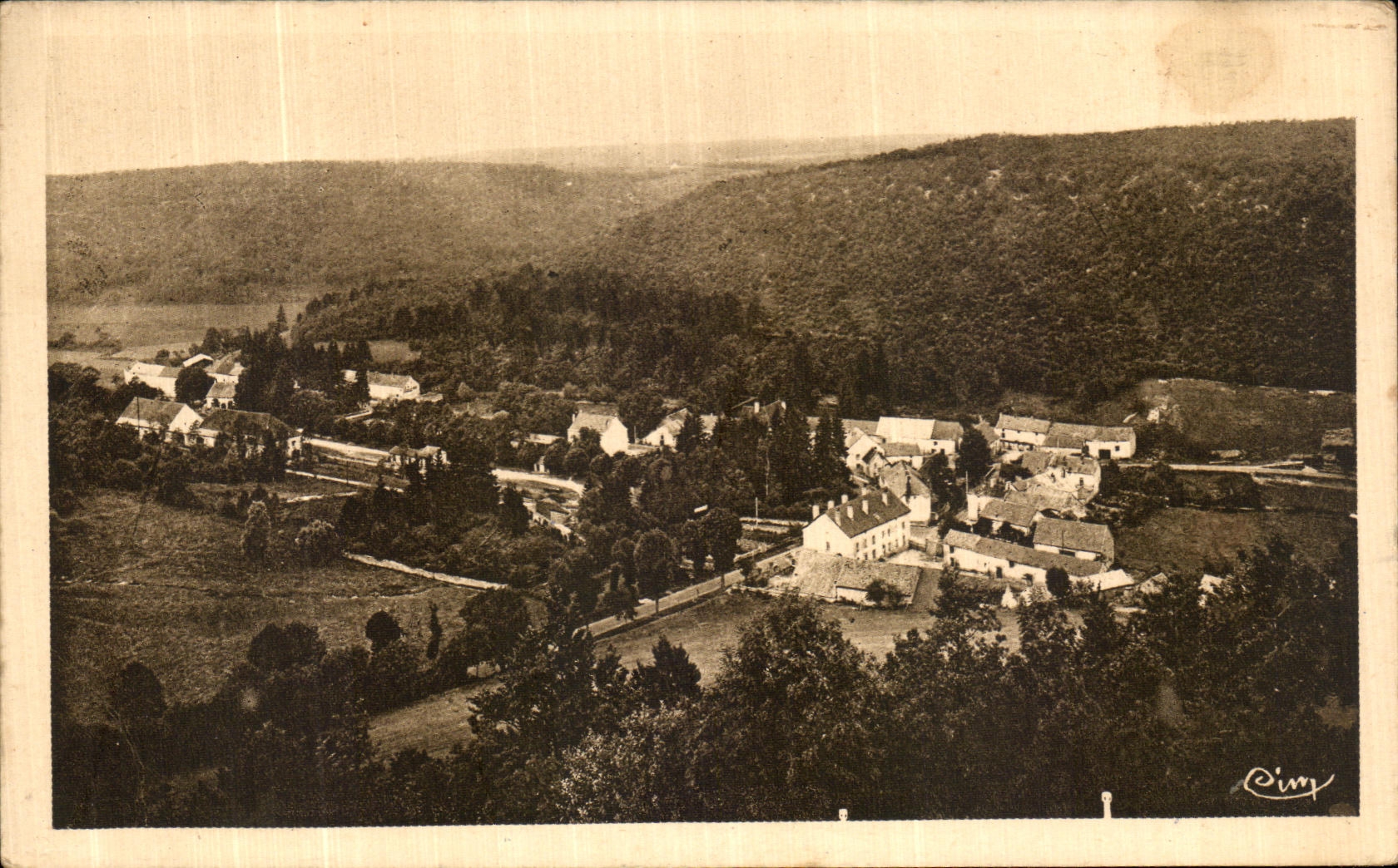 CPA Val Suzon Haut Vue Generale de ce coin dela petite suisse