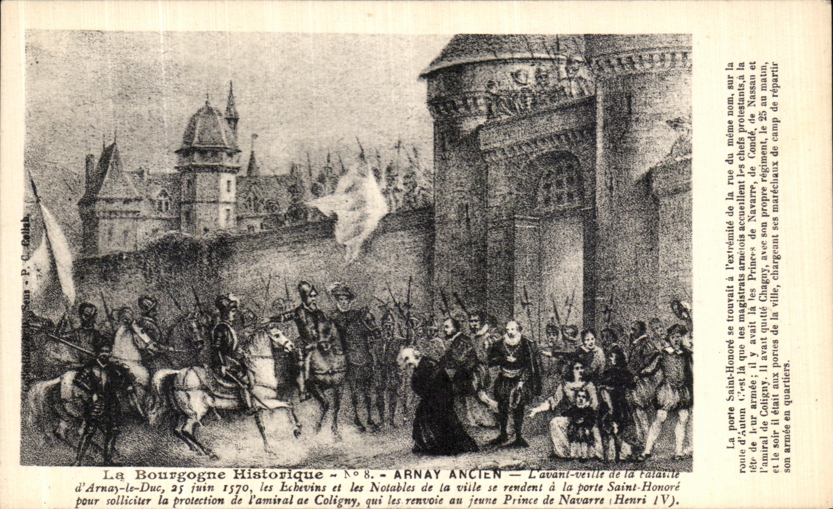 CPA La Bourgogne Historique Arnay l avant veille de la bataille d Arnay le duc 