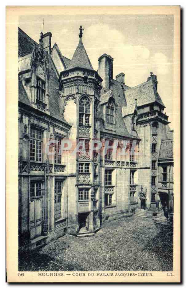 CPA Bourges Cour Du Palais Jacques Coeur