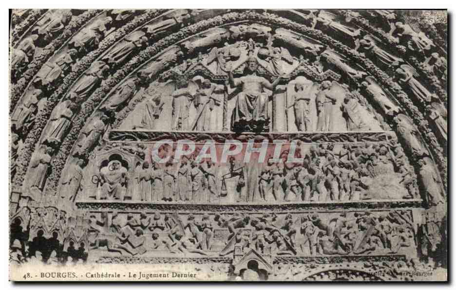 CPA Bourges Cathedrale Le Jugement dernier