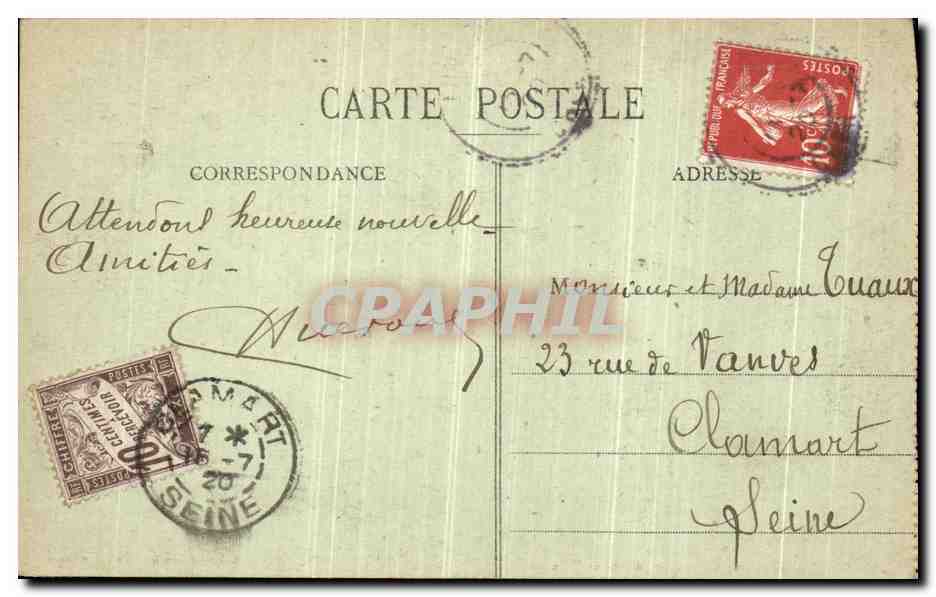 CPA Bourges Cathedrale Le Jugement dernier — Rückseite