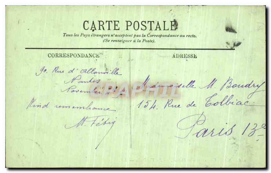 CPA Nantes Musee Dobree La  — Verso