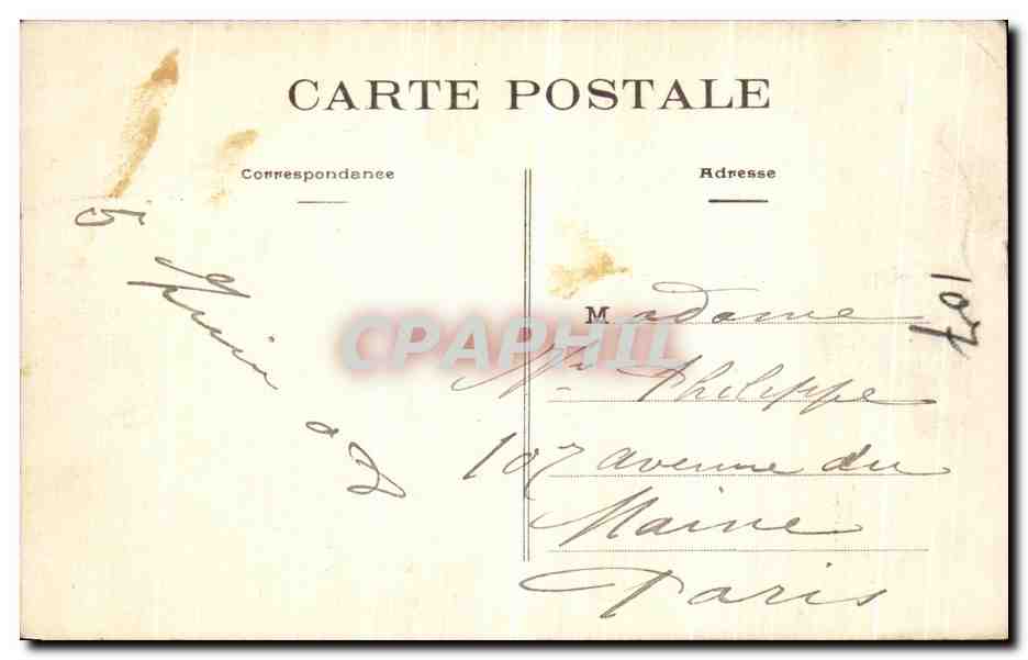 CPA Nantes La Chateau de la Duchesse — Verso