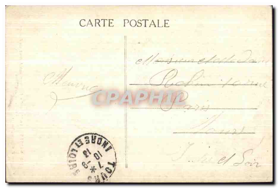 CPA Nantes Les Chateau Ecusson aux Armes de France — Verso