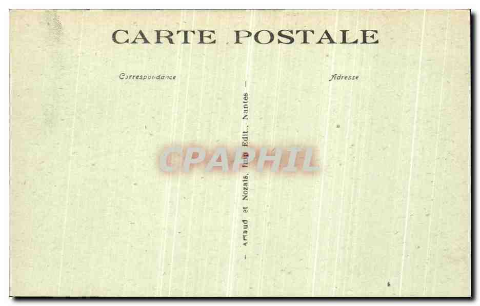 CPA Nantes La Sevre a Pont Rousseau — Rückseite