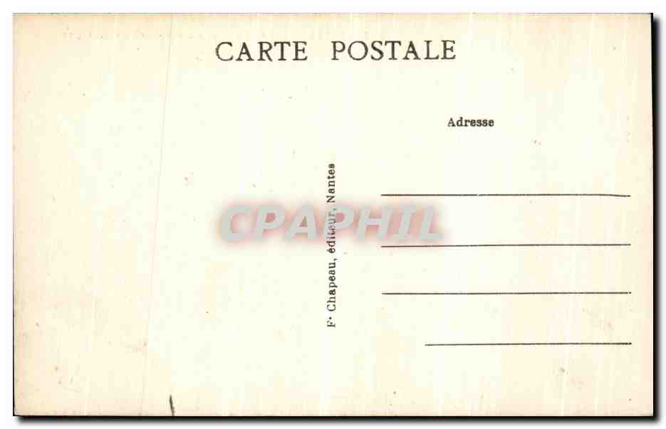 CPA Nantes Entree du Chateau des Ducs de Bratagne — Verso