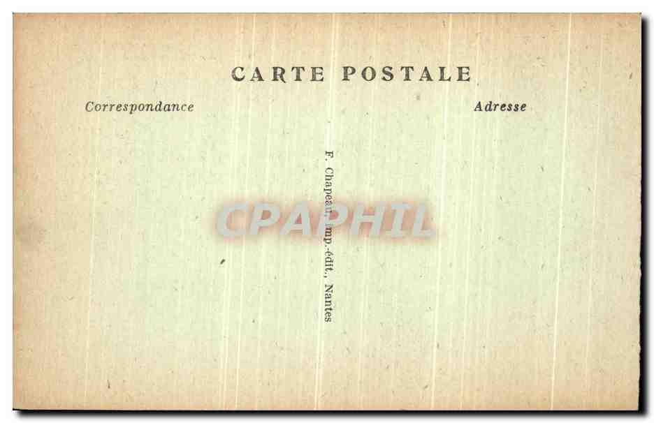 CPA Nantes Jardin des Plantes le Lac — Verso
