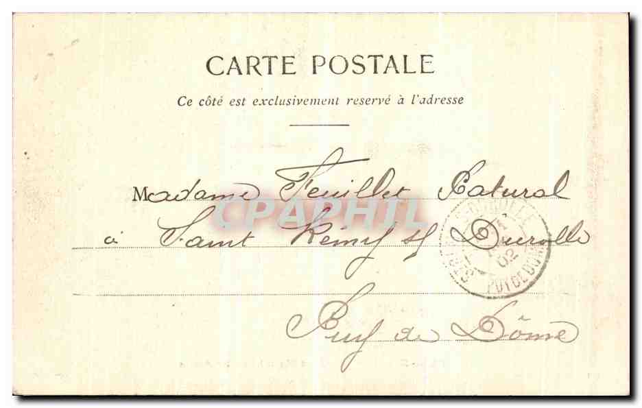 CPA Nantes Escalier des cent Marches a Ste Anne — Verso
