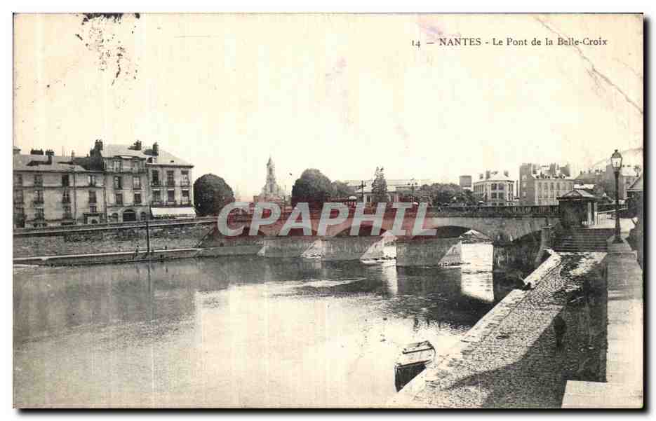 NANTES - Le Pont de la Belle-Croix — éditeur CPAPHIL, n° 14