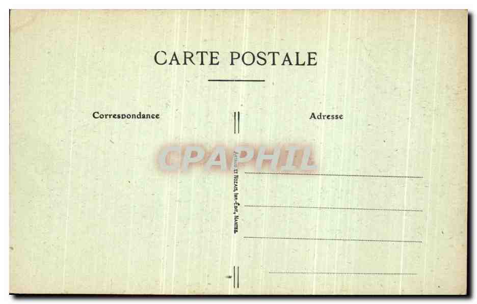 CPA Nantes La Sortie du Port au Clair de Iune — Verso