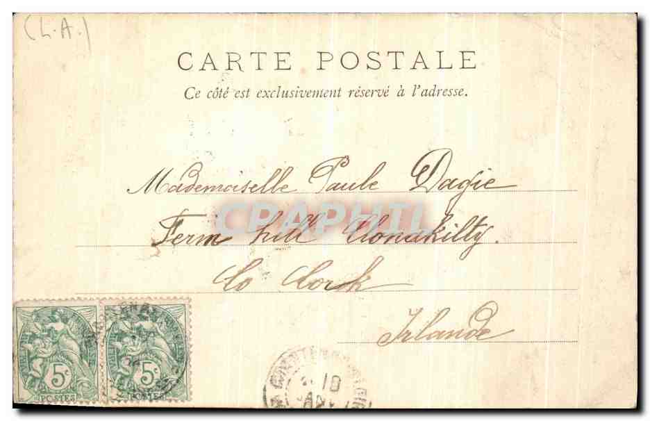CPA Nantes Maison Dobree — Verso