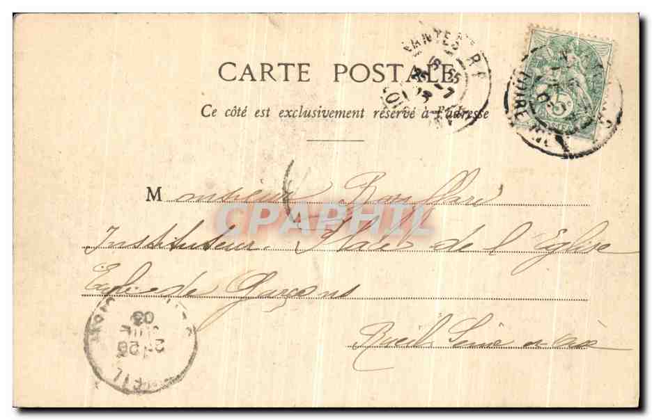 CPA Nantes La prefecture Ancienne cour des comptes — Verso