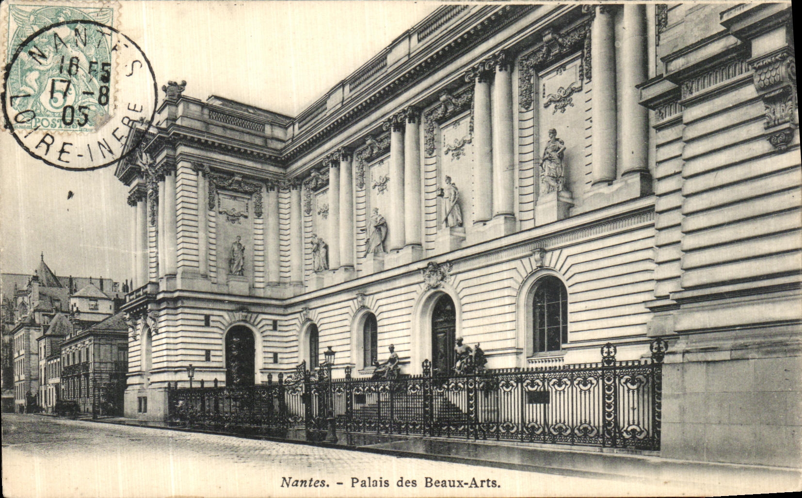 CPA Nantes Palais des Beaux Arts
