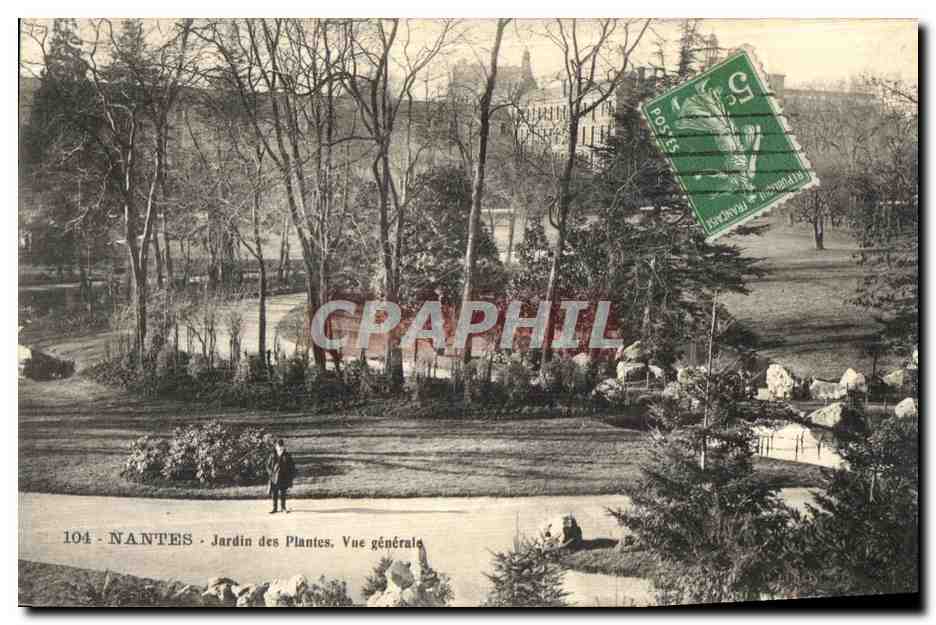 CPA Nantes Jardin des Plantes Vue Generale