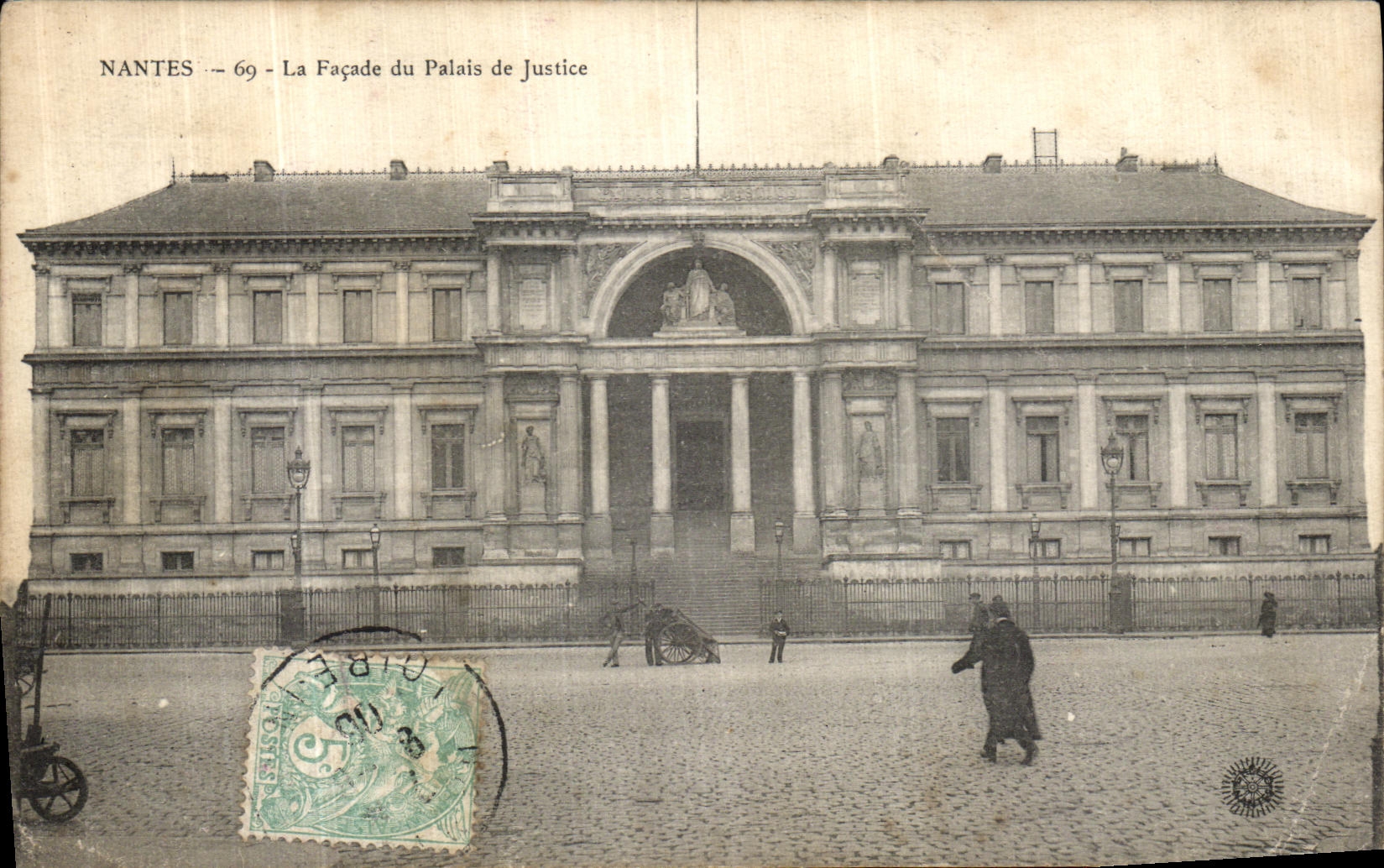 CPA Nantes La Facade du Palais de justice