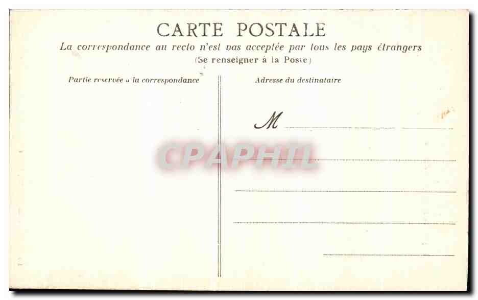 CPA Nantes Le Chateau Le puits — Verso